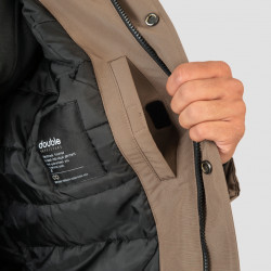 2060 - Smart Hooded Jacket Taupe (Removable Hood)