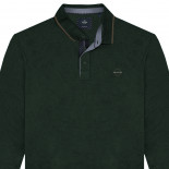 3058 Polo Pique L/S high Density Print  FOREST GREEN