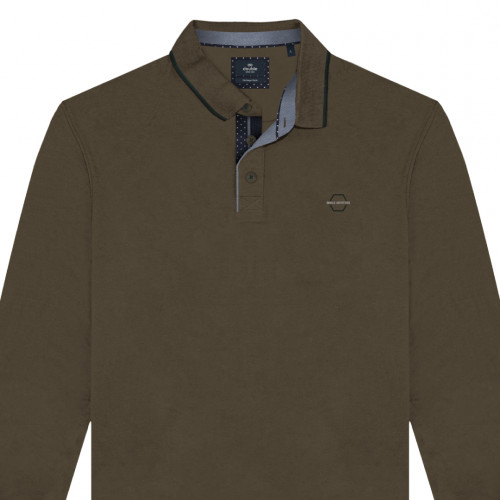 3058 Polo Pique L/S high Density Print  PURO