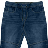 4076 Stretchable Pants Special Knitted Denim Fabric LT BLUE