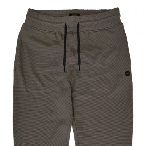 6037 Jogger Pants with Elastic Waistband and Hem DK SMOKE