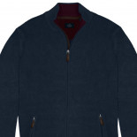 8015 Zip Through Knitted Cardigan Navy