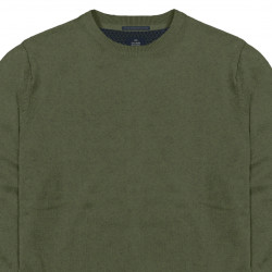 8019 Knits Crewneck MOSS GREEN MELANGE