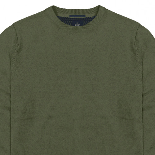 8019 Knits Crewneck MOSS GREEN MELANGE