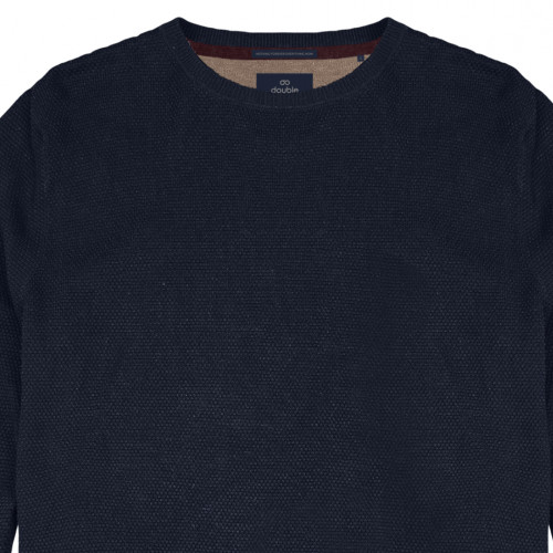 8025 Knits Crewneck Special Yarn BLUE MARINE