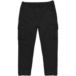 4014 Cargo Pants With Elasticated Waistband BLACK 4014 Cargo Pants With Elasticated Waistband BLACK