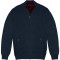 8015 Zip Through Knitted Cardigan Navy
