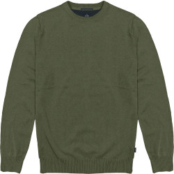 8019 Knits Crewneck MOSS GREEN MELANGE
