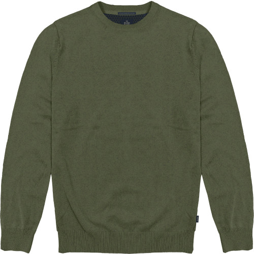 8019 Knits Crewneck MOSS GREEN MELANGE