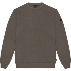 1089 Crewneck Waffle Fabric DK SMOKE