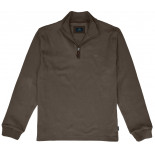 1029 Fine Knit Zip Top Taupe