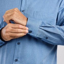 4320 Dobby Weave Premium Shirt Blue