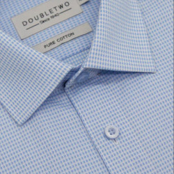 4321 Dobby Weave Premium Shirt Sky Blue
