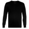 KW031 100% Knitted Cotton V Neck Black