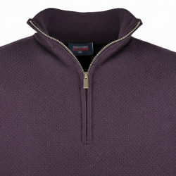 Kw077 Premium 1/4 Zip top Burgandy