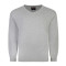 KW031 100% Knitted Cotton V Neck Silver Grey