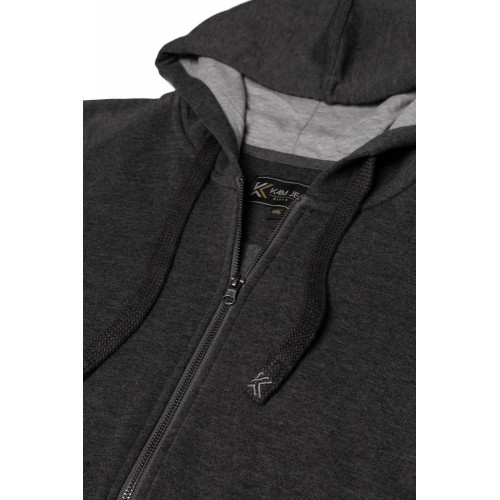 7069 - Cut & Saw Zip Up Hoody Charcoal
