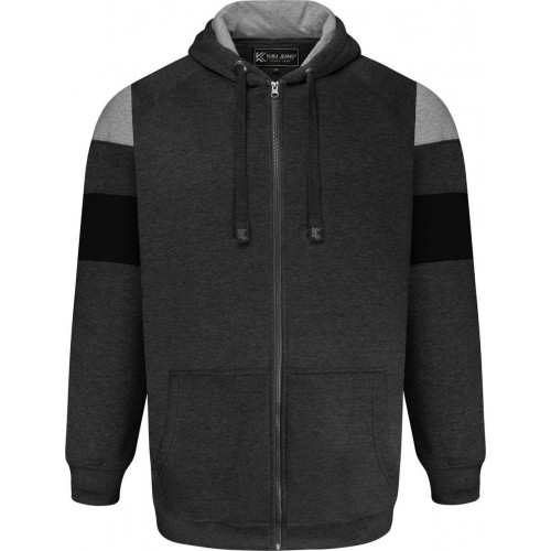 7069 - Cut & Saw Zip Up Hoody Charcoal