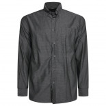 6359 LS All Over Geo Print Shirt CHARCOAL