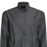 6359 LS All Over Geo Print Shirt CHARCOAL