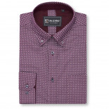6360 LS All Over Geo Print Shirt FIG