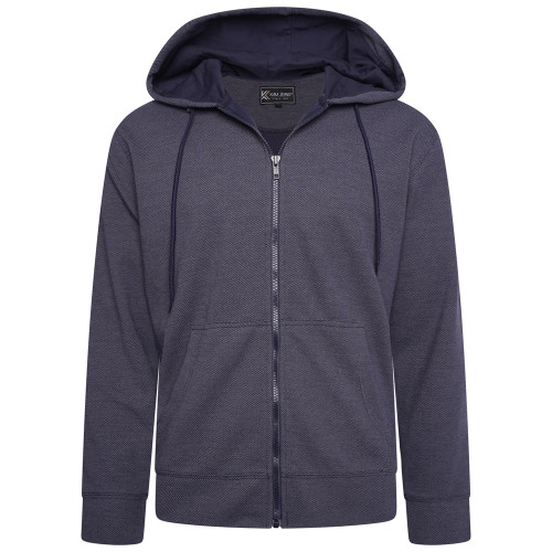 7078 Textured Interlock Hoody INDIGO