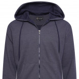 7078 Textured Interlock Hoody INDIGO