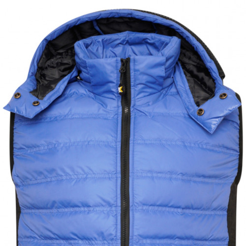 131 - Hodded Quilted Gilet Royal Blue