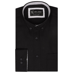 P020 LS Premium Oxford Shirt BLACK