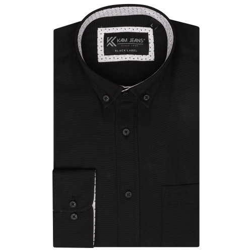 P020 LS Premium Oxford Shirt BLACK