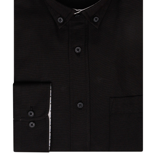 P020 LS Premium Oxford Shirt BLACK