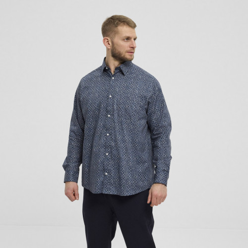 43134 - Stretchable Fine Circle printed shirt 