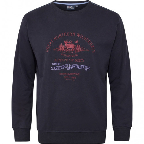 53122 North Latitude Sweat with embroidery Night Sky