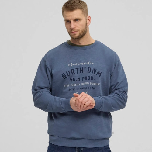 43327 North Logo sweater Dusty Blue