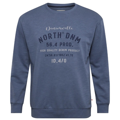 43327 North Logo sweater Dusty Blue