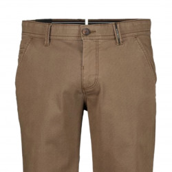 2300 - Odessa Stretchable Fine Printed Chino Brown