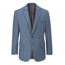 Hexham Wool blend Textured Blazer Blue