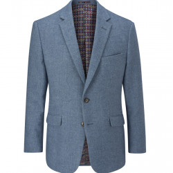 Hexham Wool blend Textured Blazer Blue