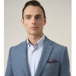 Hexham Wool blend Textured Blazer Blue