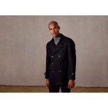 REEVE Double Breasted Car Coat Black