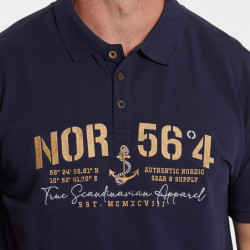 41141 North 56°4 Embroidered Polo Navy Blue
