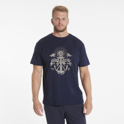 41142 North 56°4 printed t-shirt Navy Blue