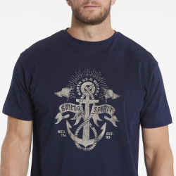 41142 North 56°4 printed t-shirt Navy Blue