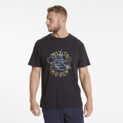 41329 North 56Denim printed t-shirt Black