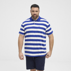 51120 N°RTH striped polo Cobolt Blue