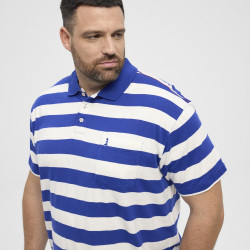 51120 N°RTH striped polo Cobolt Blue