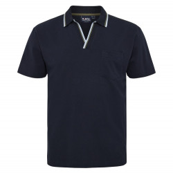 51125 N°RTH pique v-neck polo Night Sky