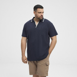 51125 N°RTH pique v-neck polo Night Sky