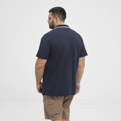 51125 N°RTH pique v-neck polo Night Sky