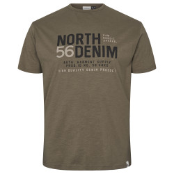 99325 North 56Denim Printed T-shirt Olive Green